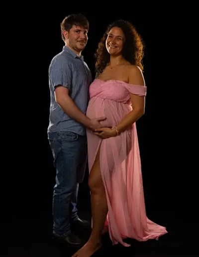 photographe pour photo de couple avec femme enceinte en Sologne