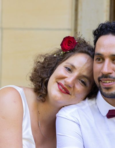 portrait de couple de marié - photographe mariage Sologne